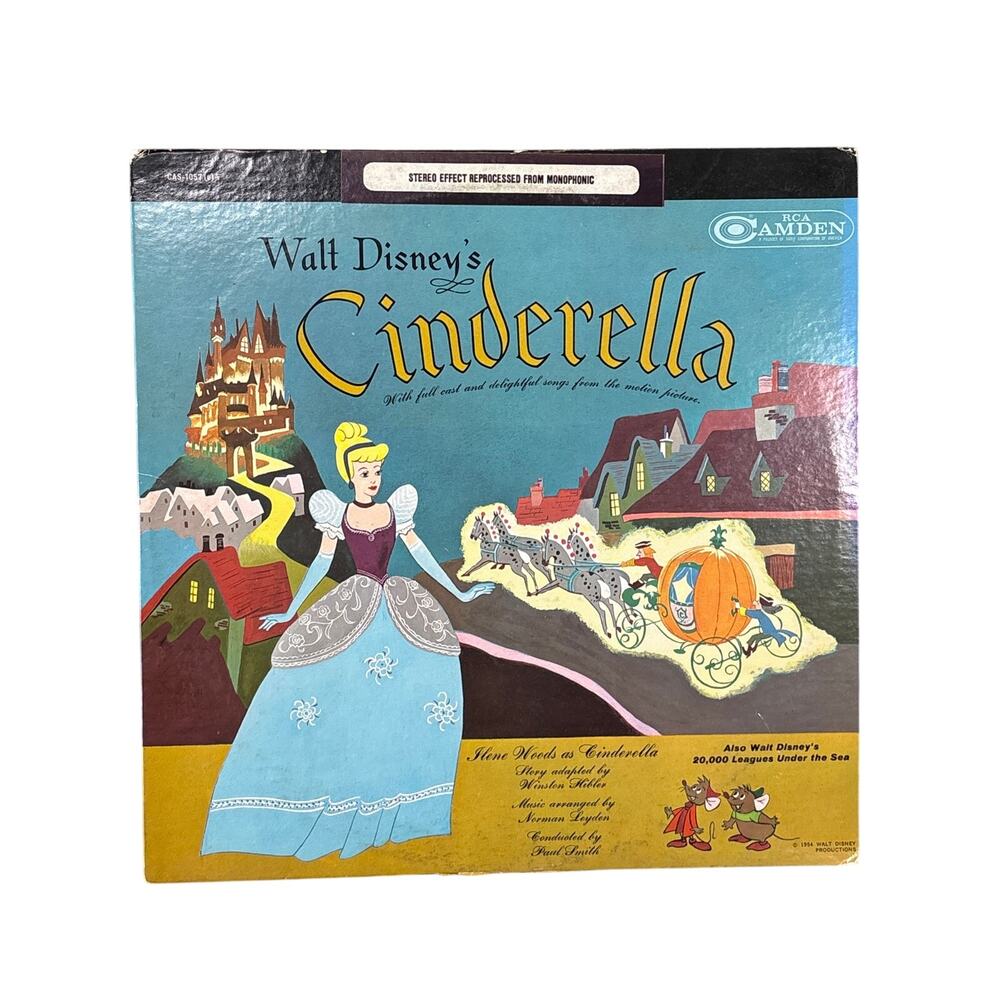 Walt Disney's Cinderella & 20,000 Leagues Under The Sea RCA CAMDEN vinyl record